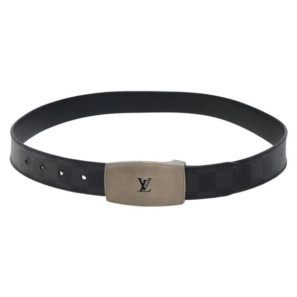 LOUIS VUITTON Damier Graphite CeintureLVBelt Belt 38.2"" - Picture 2 of 11